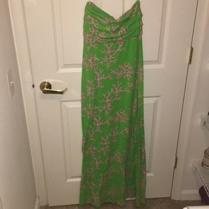 Lilly Pulitzer Coral Maxi Dress - S
